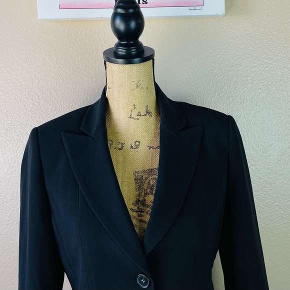 T Tahari Women Blazer Suit Jacket Classic Formal Work Jacket Black Size 8 - Picture 6 of 12